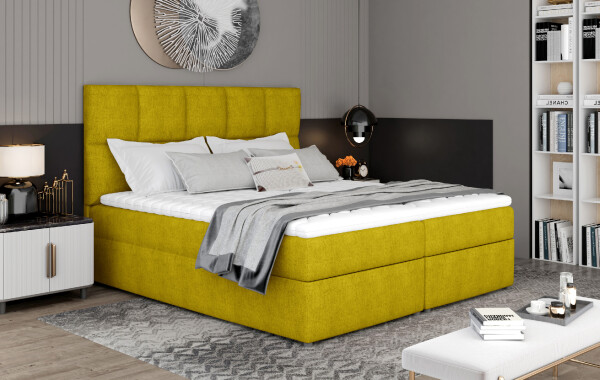 Boxspring Glossy Rozměr: 185 x 210 cm, látka: Omega68