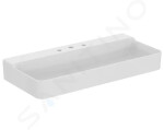 IDEAL STANDARD - Conca Ceram Umyvadlo na desku 1000x450 mm, bez přepadu, 3 otvory pro baterii, bílá T383601