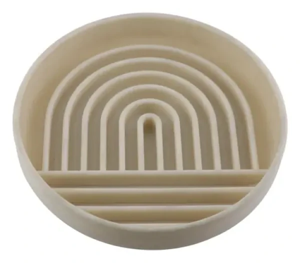 Huhubamboo Miska proti hltání béžová / Miska pro psy / O 19,8 cm (356125)
