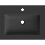 MEXEN - Otis umyvadlo zapuštěné do desky 61 x 46,5, černá mat 25186071
