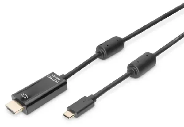 Digitus AK-300330-020-S černá / Kabel USB-C na HDMI / 4K 60 Hz / 2 m (AK-300330-020-S)