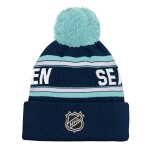 Outerstuff Dětská zimní čepice Seattle Kraken NHL Jacquard Cuffed Knit With Pom