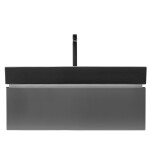 Koupelnová skříňka s umyvadlem SAT Feel 100x30x46 cm antracit SATFEEL100ANTU3B SATFEEL100ANTU3B