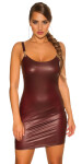 Sexy Koucla WetLlook PartyMinidress barva BORDEAUX velikost Einheitsgroesse