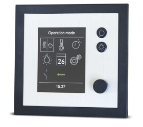 EOS EmoTec H, řídící jednotka pro suchou i vlhkou saunu, antracit / stříbrná CFSEOS5560L