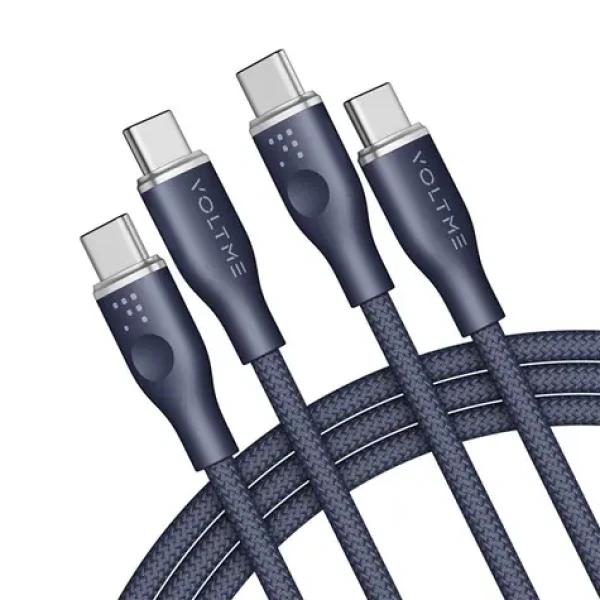 VOLTME Powerlink Rugg Series CTC Kabel USB-C(M) 5A/100W 1.8m modrá / 2x USB-C(M) (C2062)
