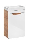 COMAD - Skříňka pod umyvadlo 40cm 1 dvířka ARUBA BÍLÁ 5907611649763