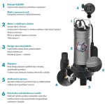 Kalové čerpadlo Leo LSWm150A 230V 1,1kW