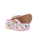Barefoot dívčí přezůvky Pegres, BF01 Donut, růžová - 24