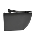 Wc s prkénkem softclose závěsné VitrA S60 černá mat zadní odpad 7510-083-6319 7510-083-6319