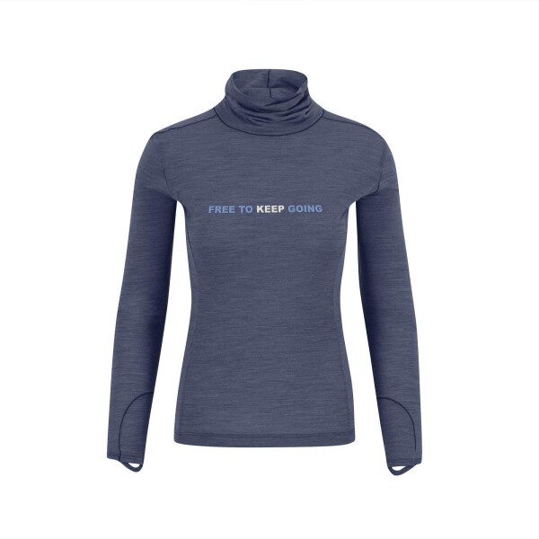 KARPOS Coppolo Merino W High Neck Ls, Ombre Blue velikost: S