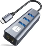 Techly USB-C hub s Gigabit LAN / USB hub / 3x USB / RJ-45 Gigabit Ethernet (IDATA USB-ETGIGA3CA)