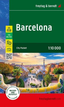 Barcelona 1:10 000 mapa města