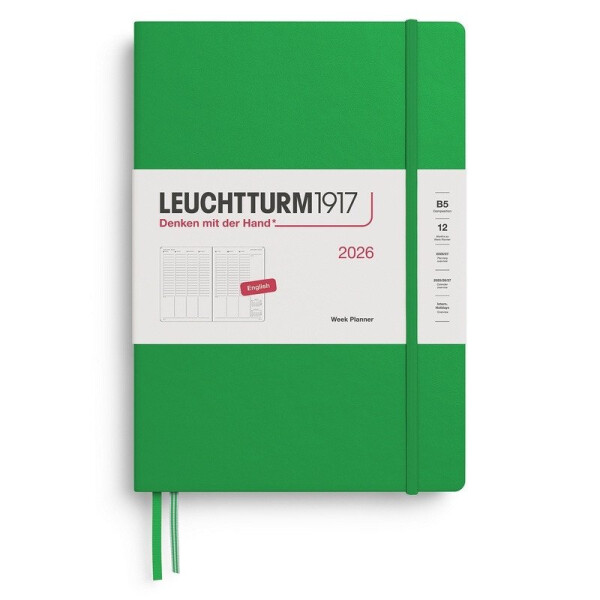 Week Planner 2026 Composition (B5) Spring Leaf