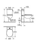 GROHE - Bau Ceramic WC kombi set s nádržkou a sedátkem softclose, alpská bílá 39347000