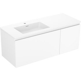 MEXEN/S - Orio koupelnová skříňka 120 cm s umyvadlem Otis levá, 1S, 1D, bílá mat 91A13-12047-3-BBFF01-W18L01