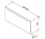 RAVAK - Clear Zrcadlo 80x44 cm, s integrovaným osvětlením X000000765