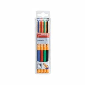 STABILO® pointVisco - 4 ks sada - modrá, červená, zelená, černá (1099/4)