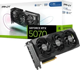 PNY RTX 5070 VERTO OC Triple Fan 12GB / Grafická karta / 12GB GDDR7 (VCG507012TFXPB1-O)