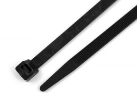 Stahovací nylonový pásek CV-250W - UV černý, 250 x 4,8 mm