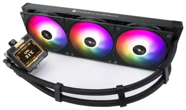 Thermalright Frozen Warframe 360 ARGB černá / AIO vodní chladič CPU / 3x 120 mm / 360 mm (Frozen Warframe 360 Black Argb)