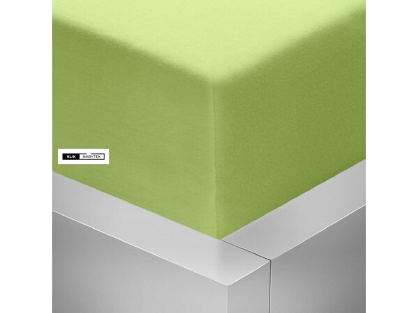Stanex Jersey napínací prostěradlo zelené jablko ROZMĚR: (š/d/v) 180 x 200 x 20 cm