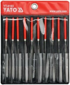 YATO YT-6163 / Sada pilníků jehlových 3 x 140 mm / 10 ks (YT-6163)