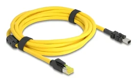 Delock RJ45 Cat.6 / Propojovací kabel na Mini I/O 8-pin / 3 m / černo-žlutý (81252)