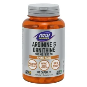 Arginin Ornitin - NOW Foods (100 kaps.) (47701-1-100caps)