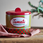 Bloomingville Keramická dóza Stefano Tomato 1,8 l, červená barva, keramika