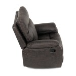 TV a relaxační křeslo s manuálním ovládáním, potah coffee látka v dekoru vintage