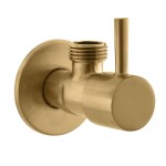 SAPHO - Rohový ventil kulatý, 1/2"x3/8", zlato mat SL029