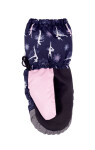 YOCLUB REN-0333G Dívčí lyžařské rukavice tmavě modrá 12 cm