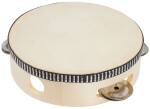 PP World Percussion Wooden Tambourine ~ 15cm Natural