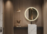 Zrcadlo se senzorem SAT Cool 80x80 cm bílá SATZCO80BI SATZCO80BI