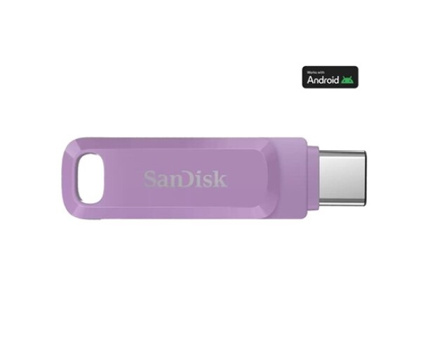 SanDisk Flash Disk 512GB Ultra Dual Drive Go, USB-C 3.2, fialová EDF_493670