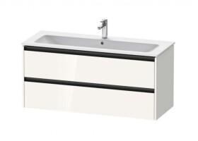 DURAVIT - Ketho.2 Umyvadlová skříňka 55x121x48 cm, 2 zásuvky, lesklá bílá K25265022220000