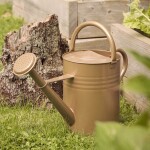 Ib Laursen Zahradní konev Brown Handles 11 l, hnědá barva, kov