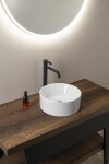 GSI - KUBE X keramické umývátko na desku, průměr 32cm, bílá ExtraGlaze 943511