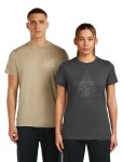 Dámské merino triko s krátkým rukávem ICEBREAKER Wmns 150 Tech Lite III SS Tee Hike Path, Obsidian velikost: L