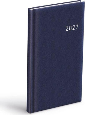Diář 2027 T806 PVC tmavě modrý 90x170mm