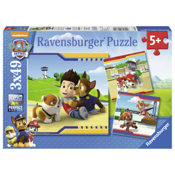 Ravensburger Tlapková patrola: Hrdinové 3 x 49 dílků