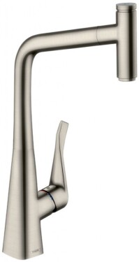 HANSGROHE - M71 Dřezová baterie M7115-H320 s výsuvnou sprškou, sBOX, vzhled nerezu 73803800
