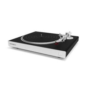 Victrola VPT-2500-BSL-INT Hi-Res stříbrná / Gramofon / 2 rychlostní / BT / RCA / předzesilovač (5060647651046)
