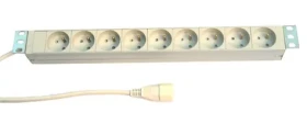 Knurr PDU lišta do racku / 7x230V / 1U / 19" / 1x16A / IEC320 C20 / bílá (MXL907F073)