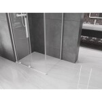 MEXEN/S - Velar L sprchový kout, posuvné dveře 120 x 90, transparent, bílá 871-120-090-03-20