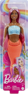 Barbie pohádková mořská panna oranžová - Mattel Barbie