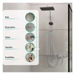 HANSGROHE - Activera Q Sprchový set bez baterie, 29x18 cm, 2 proudy, EcoSmart, chrom 28757000