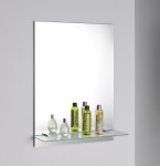 AQUALINE - Zrcadlo s policí 60x80cm, včetně závěsů 22430-01