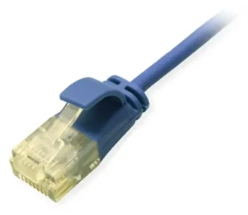 Equip Cat6A SlimFlex modrá / Patch kabel / U/UTP / 1 m / 2x RJ-45 / LSZH (626303)